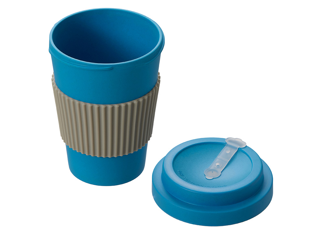 Термокружка Muffin из натуральных волокон, голубой-1