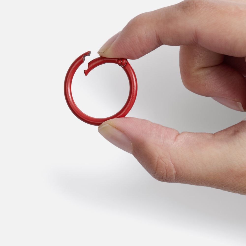 Карабин-кольцо Claus, L, красный-1