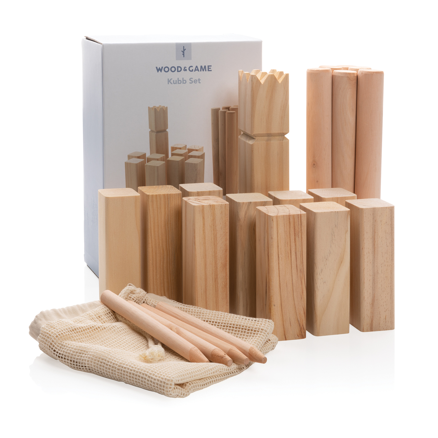 Деревянный игровой набор Kubb-1