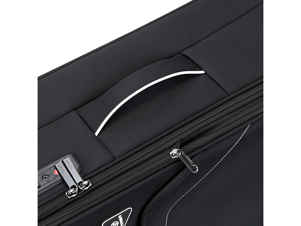 Чемодан TORBER НЕРО, чёрный, переработанный ПЭТ, 44 х 25 х 67 см, 63 л-9