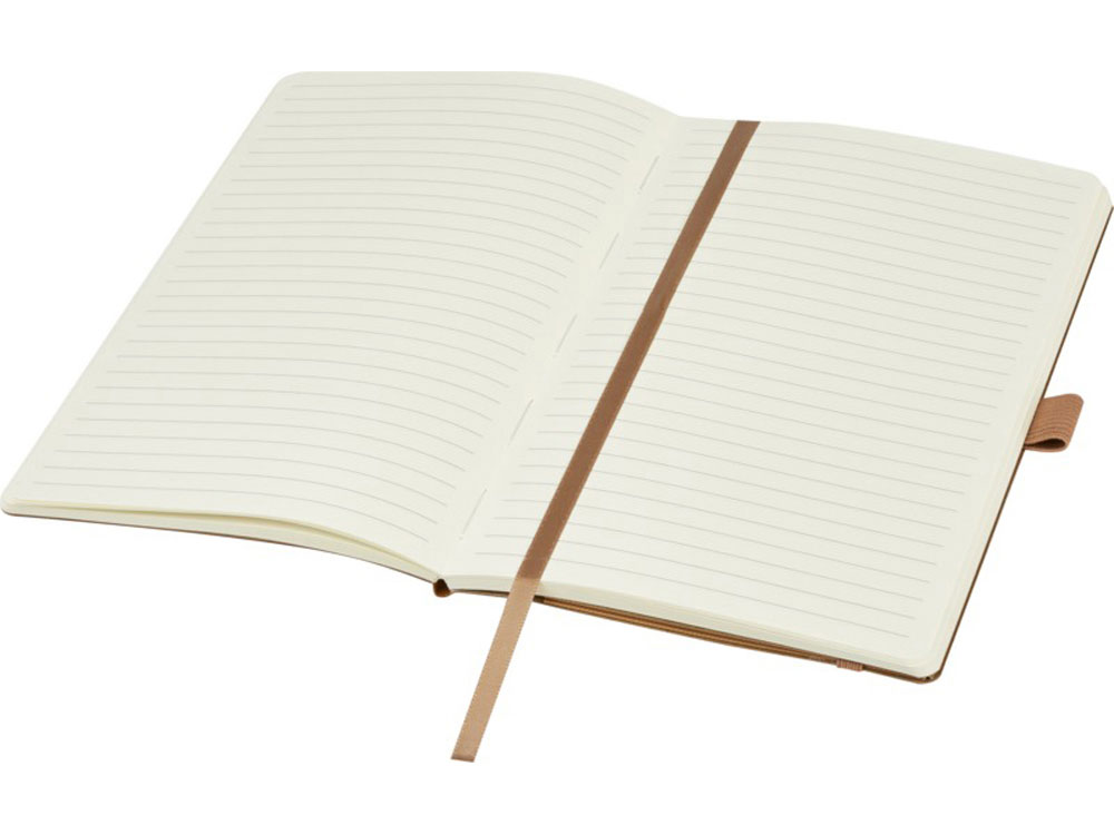 Блокнот Kilau из переработанной кожи , натуральный-3