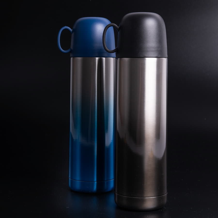 Термос вакуумный GRADIENT, черный-3