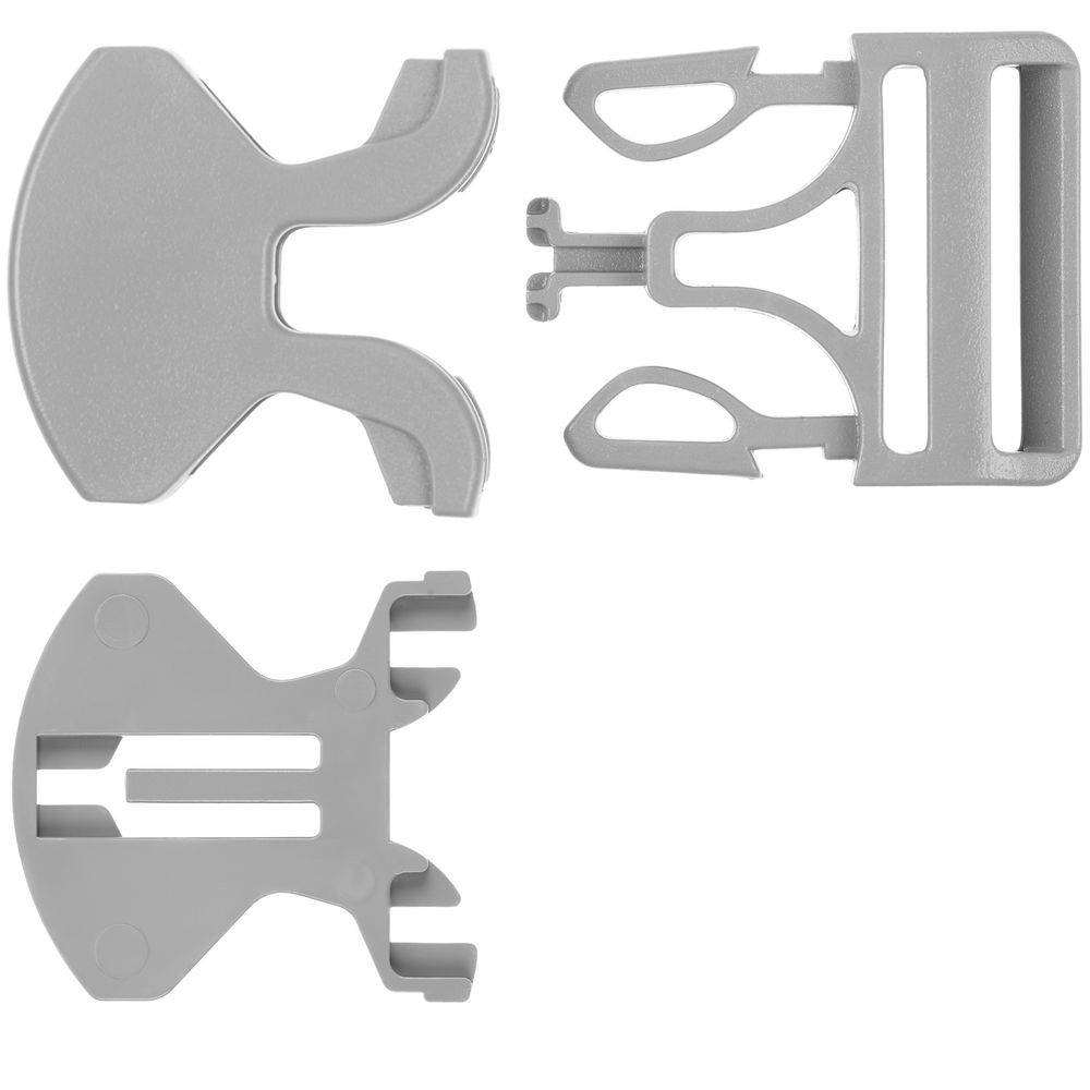 Застежка-пряжка односторонняя Triden, серый-2