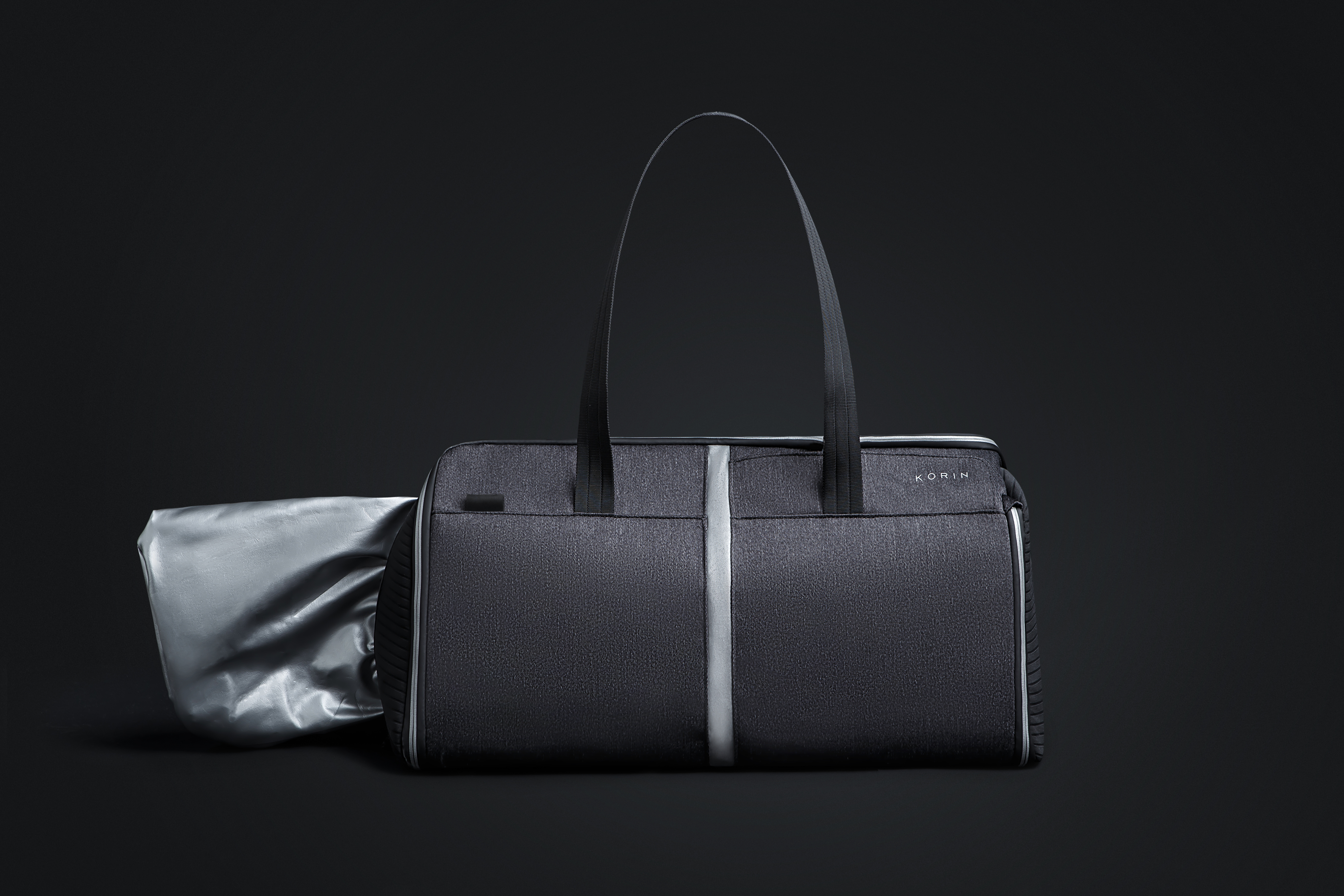 Спортивная сумка FlexPack Gym 49х26х23 см, темно-серая-18