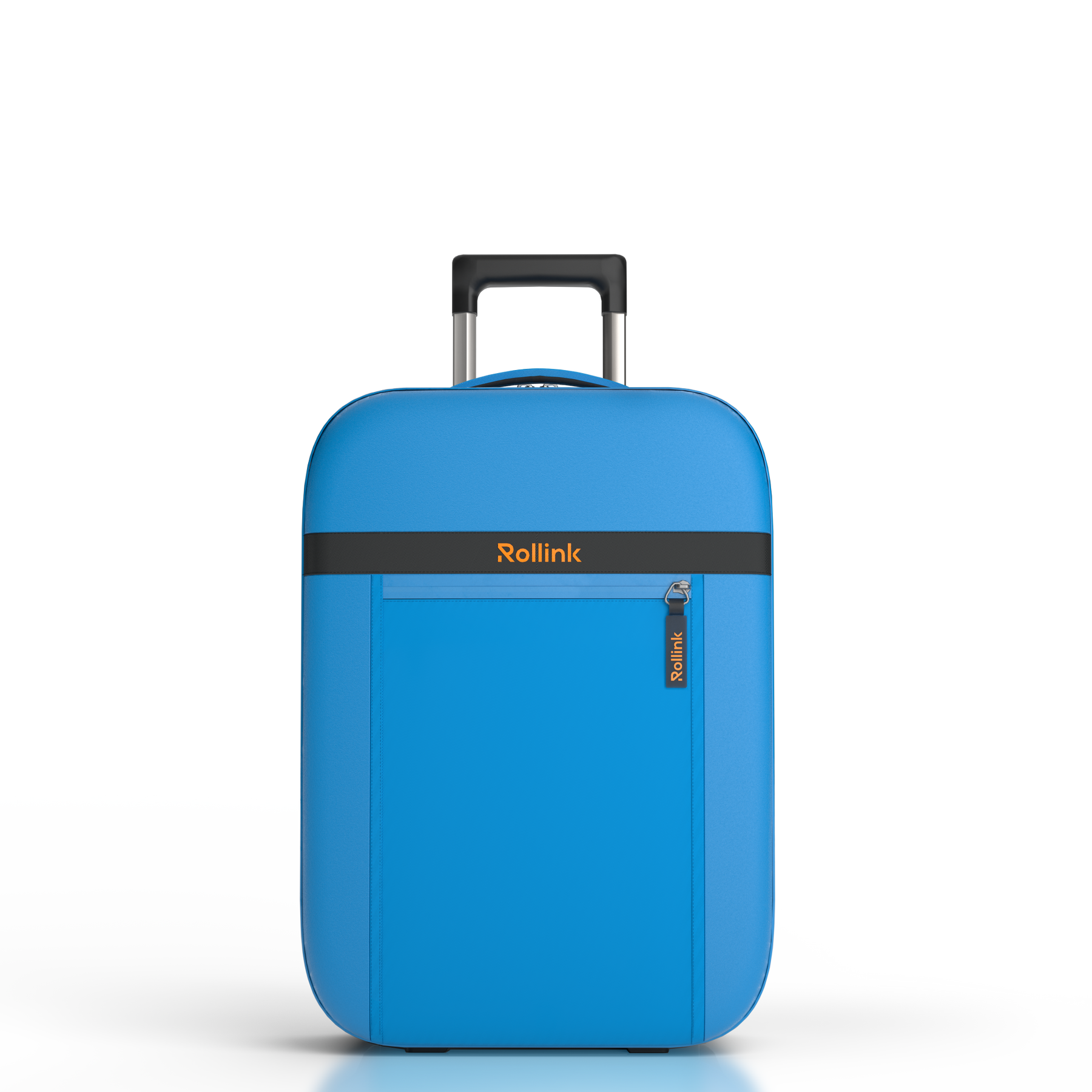 Чемодан складной Rollink Aura 55x40x20 см, 2 колеса, синий-3