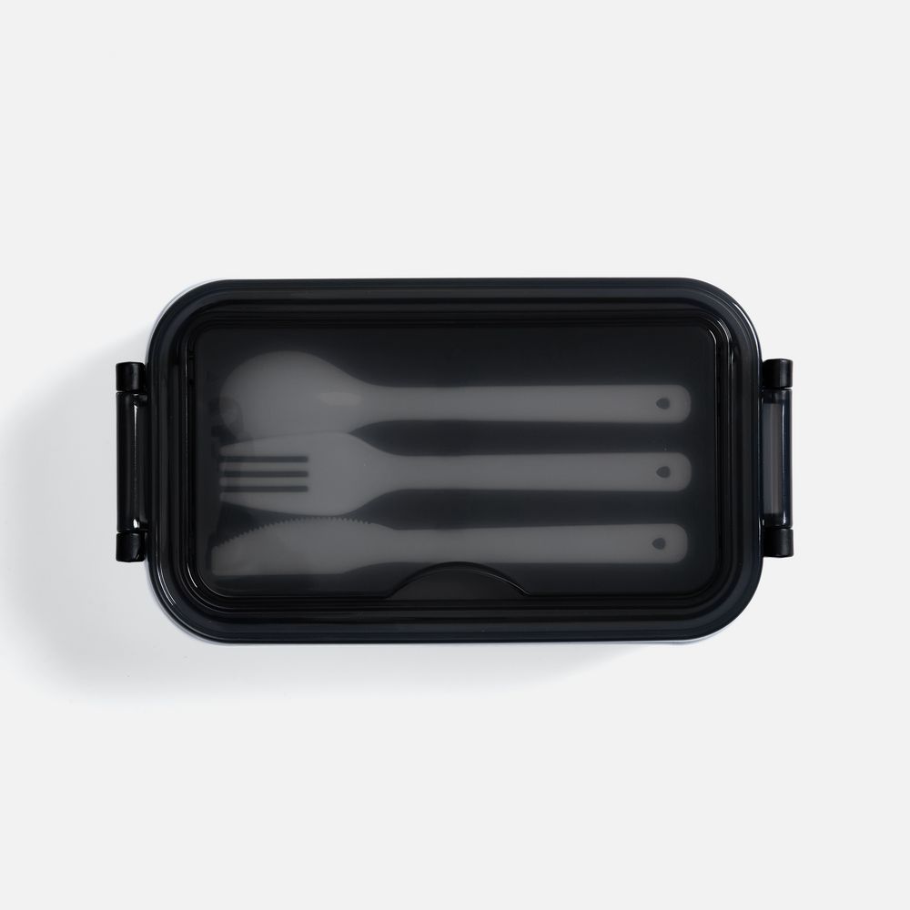 Ланчбокс Pranzo, белый с черным-1