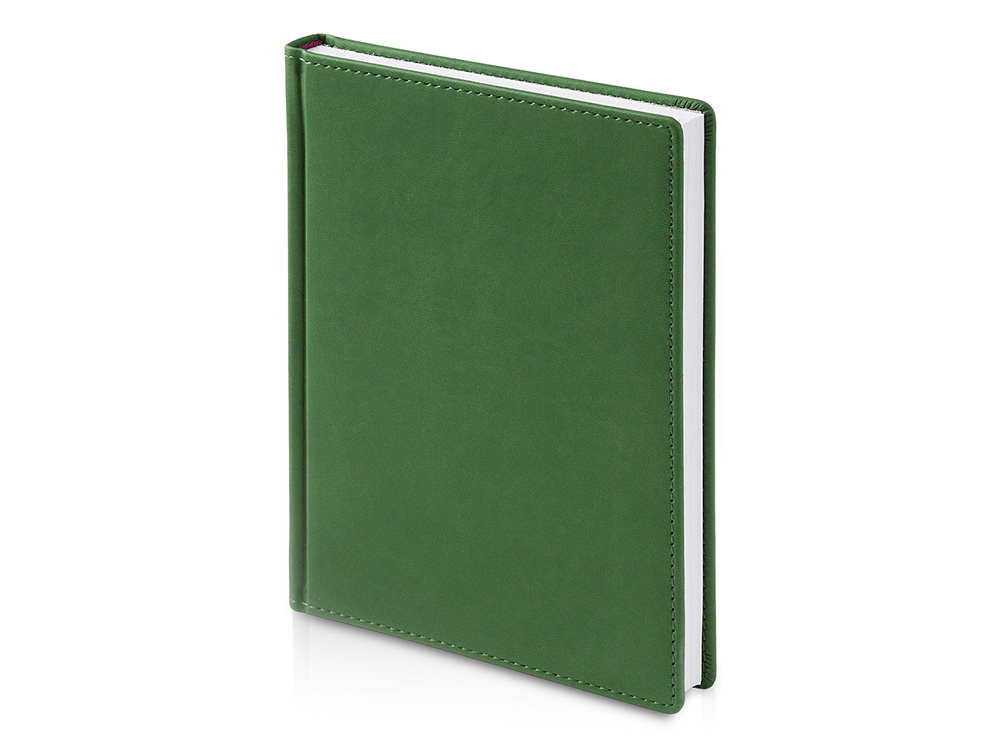 Ежедневник А5 датированный Velvet 2026, зеленый-0