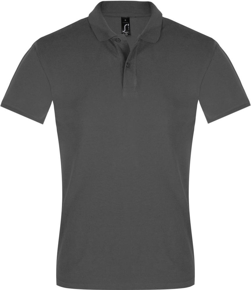 Рубашка поло мужская Perfect Men 180 темно-серая-0