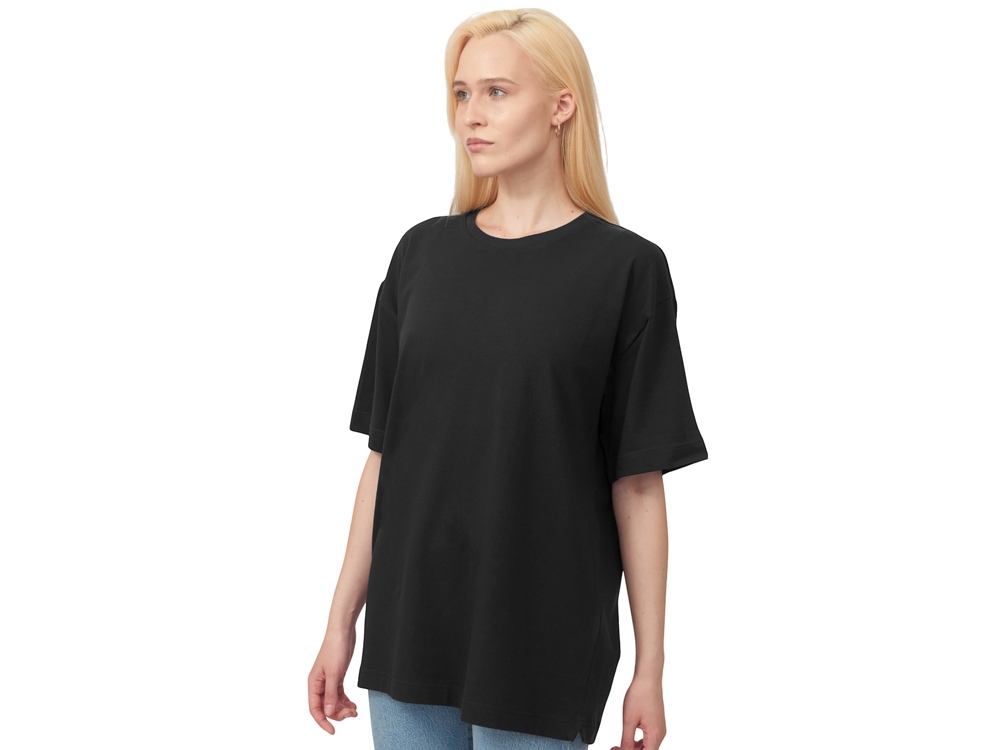 Футболка оверсайз Vienna унисекс , черный-3