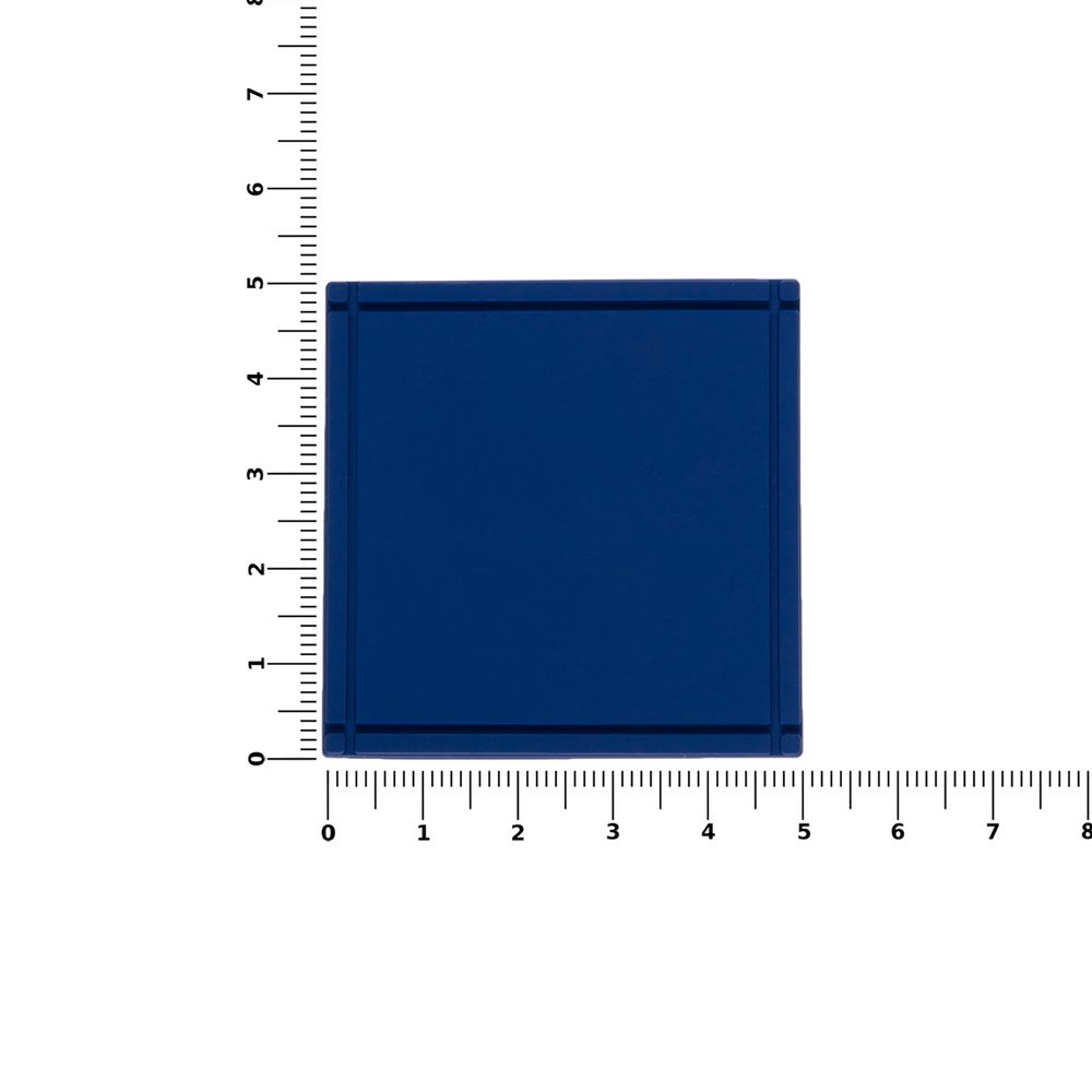 Лейбл из ПВХ Dzeta, L, синий-1