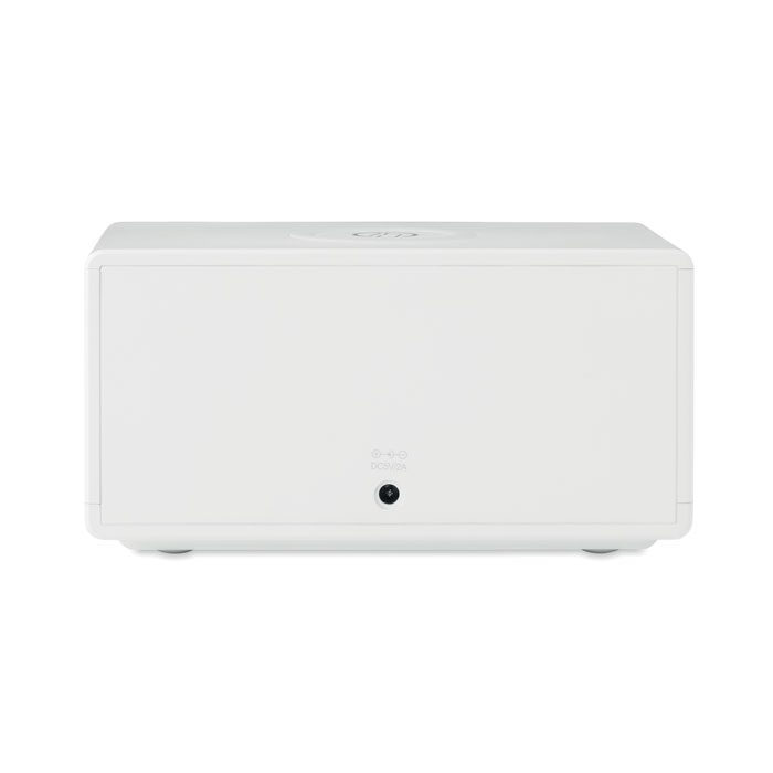 Часы с беспроводной зарядкой, белый-9