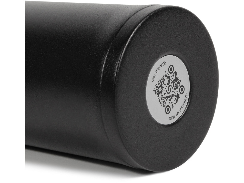 Термокружка Relaxika 701 (0,48 литра), черная (без лого)-15