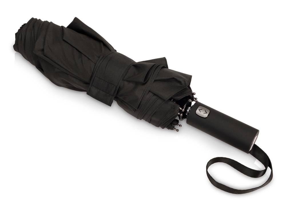 Зонт-автомат складной Кэнопи, черный-2