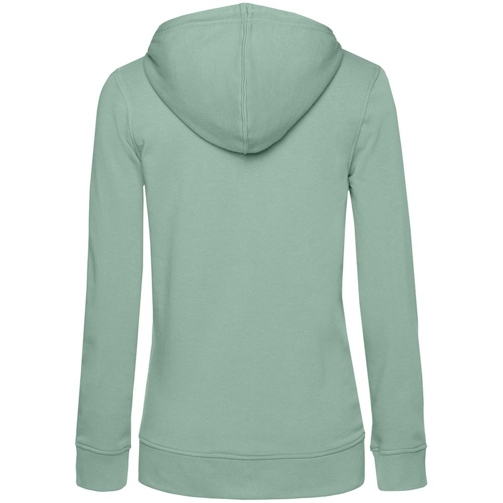 Толстовка на молнии с капюшоном женская BNC Inspire (Organic), серо-зеленая-2