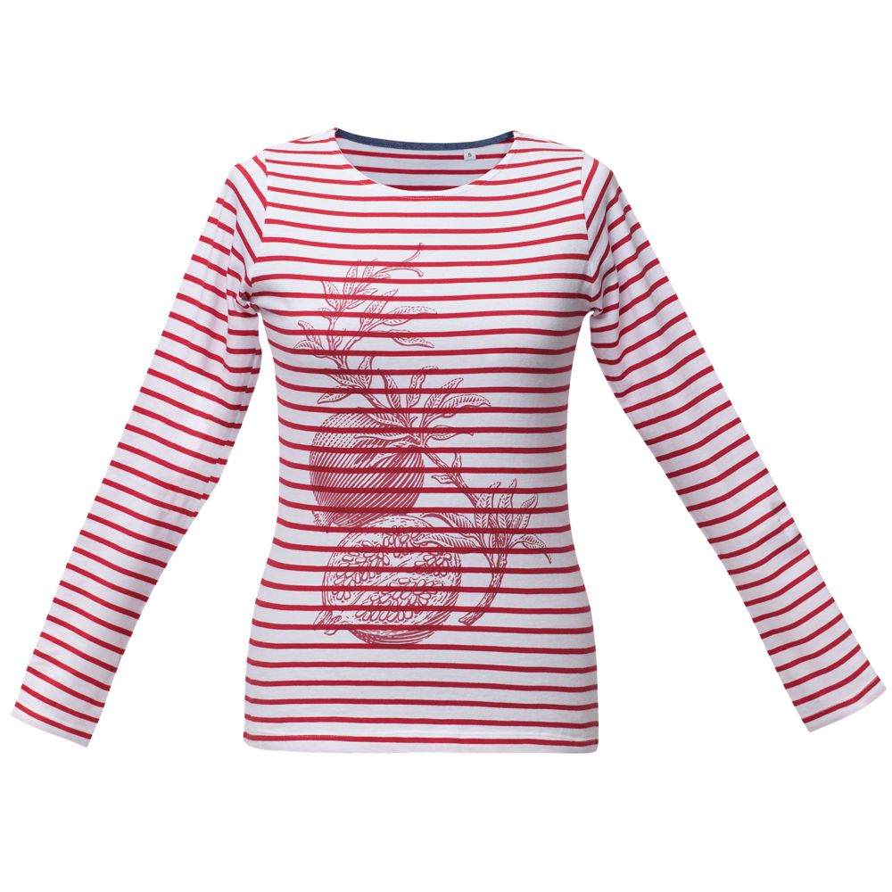 Футболка женская Grand Granat, белая с красным-2