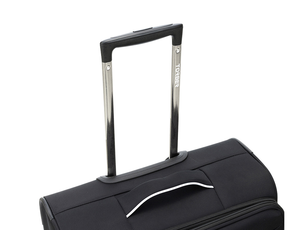 Чемодан TORBER НЕРО, чёрный, переработанный ПЭТ, 44 х 25 х 67 см, 63 л-7