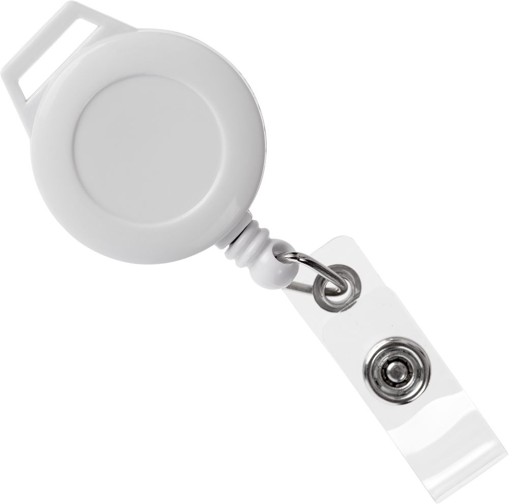 Ретрактор Attach New с ушком под ленту, белый-0