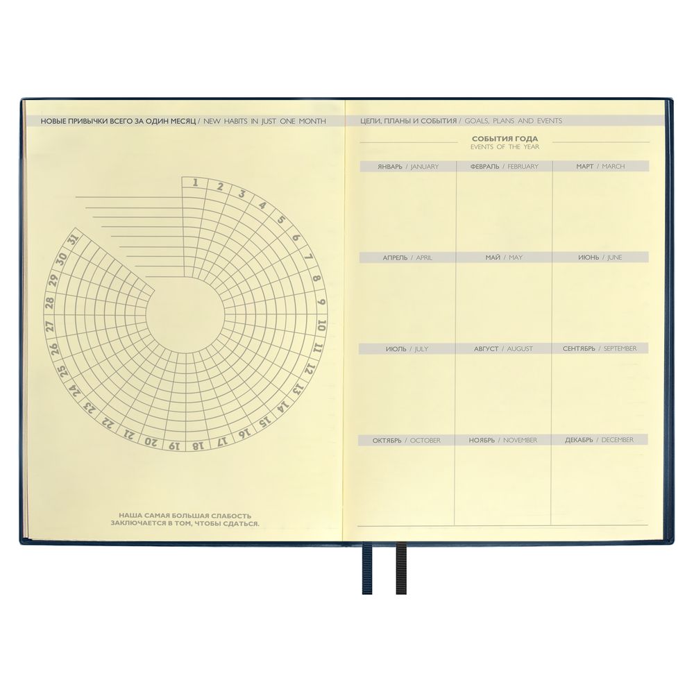 Ежедневник Avila, недатированный, синий-3