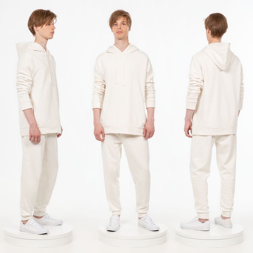 Джоггеры J2, молочно-белые-3