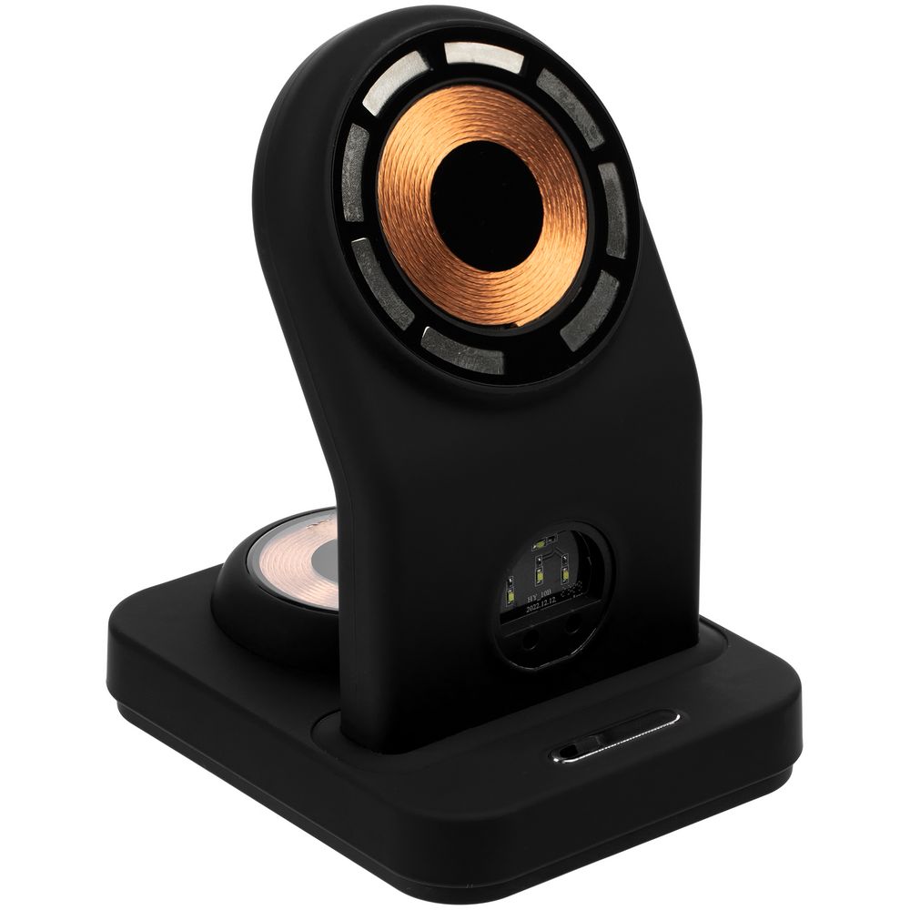 Зарядная станция с подсветкой Cooper Duo, черная-6