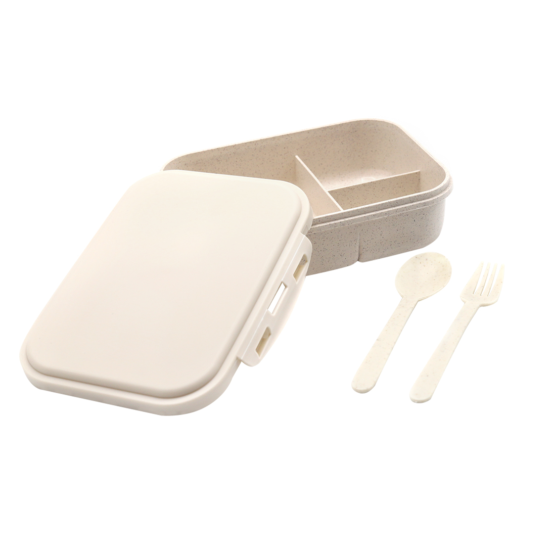 Ланчбокс (контейнер для еды) Ulf из пшеничного волокна, Бежевый-2