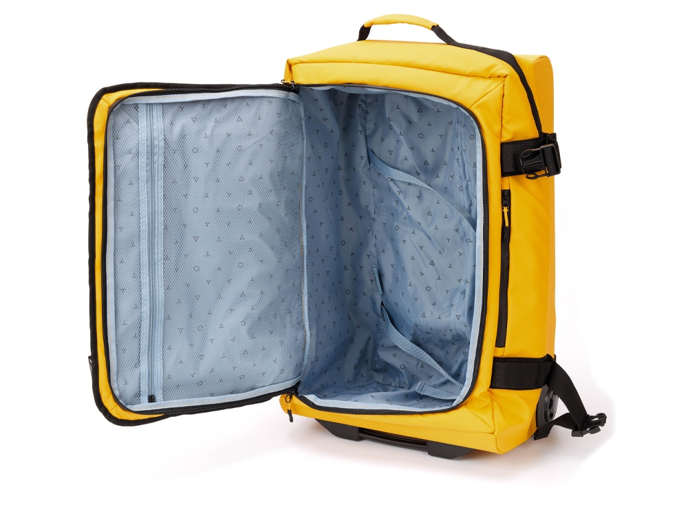 Сумка на колесах TORBER РИТМ, желтый, полиэстер 900D с PU покрытием, 60 х 38 х 25,5 см, 57 л-2