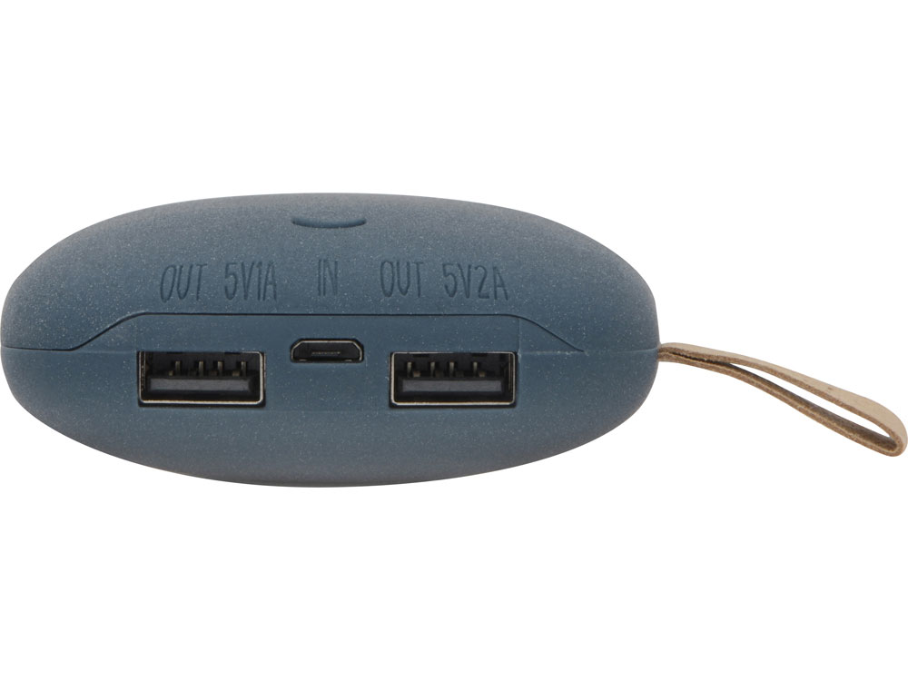 Внешний аккумулятор в форме камня Stone, 7800 mAh, темно-серый-4