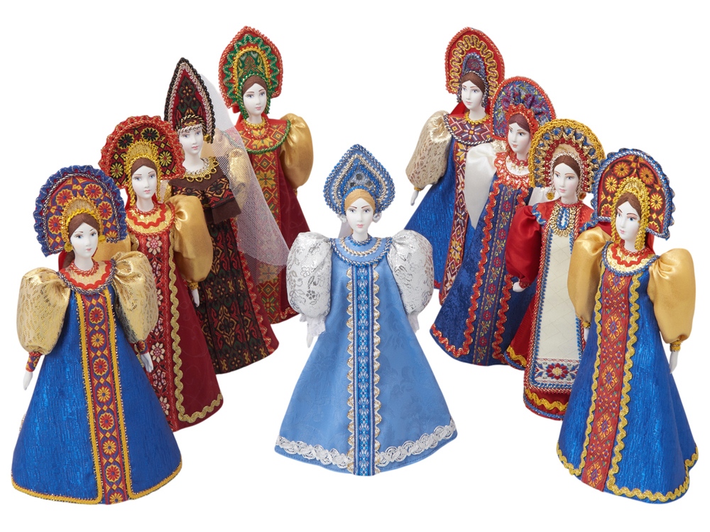 Подарочный набор: кукла фарфоровая, крем-мед, красный-5