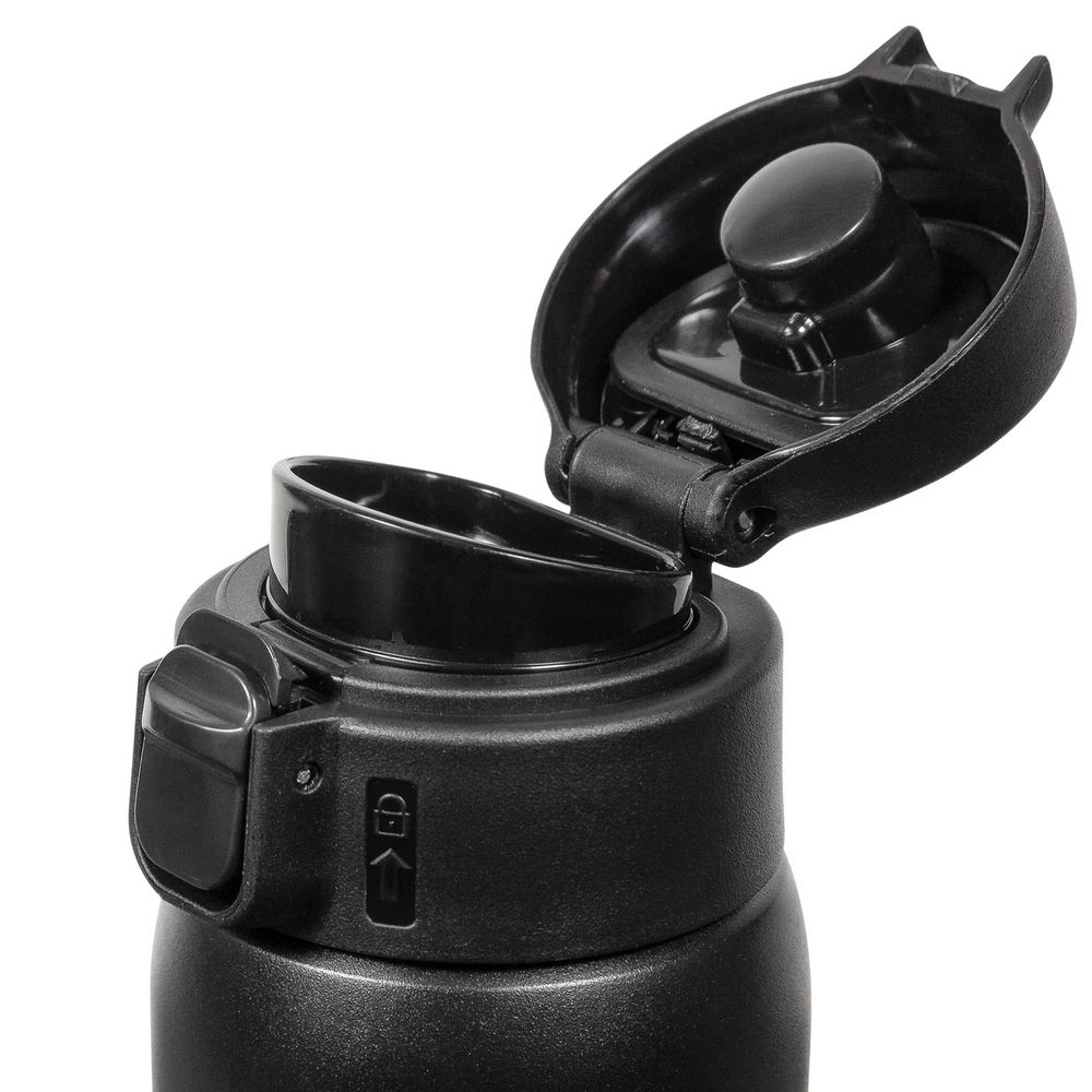 Термокружка Relaxika, ver.2, черная-2