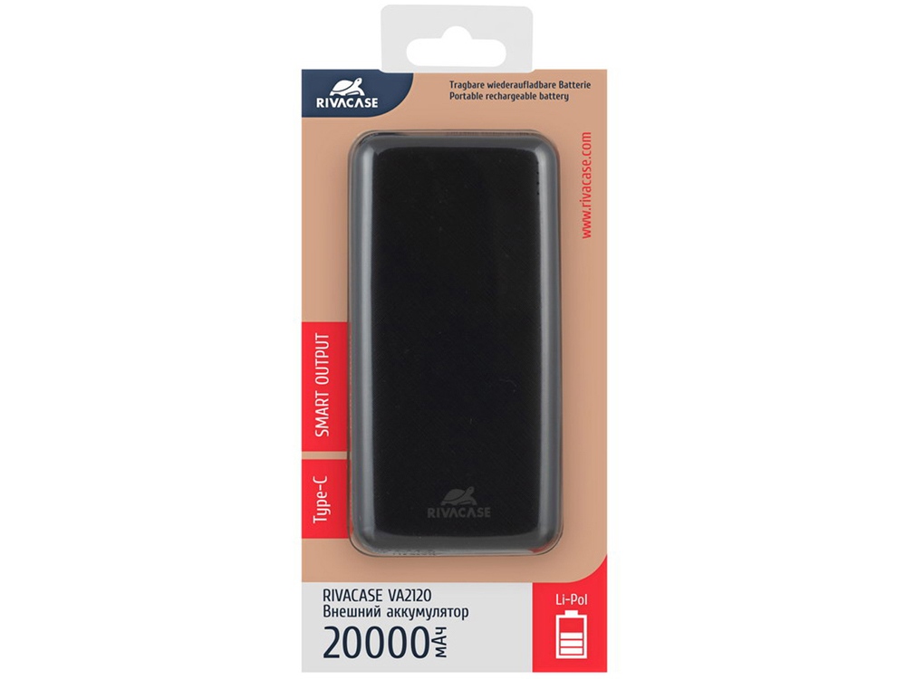 RIVACASE VA2120 (20000mAh), внешний аккумулятор /24-13
