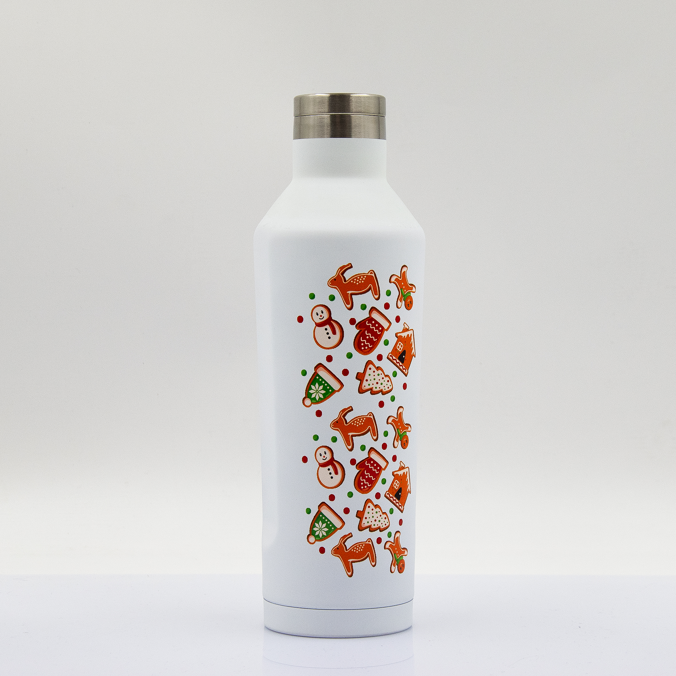 Термобутылка E-shape софт-тач (белый)-7