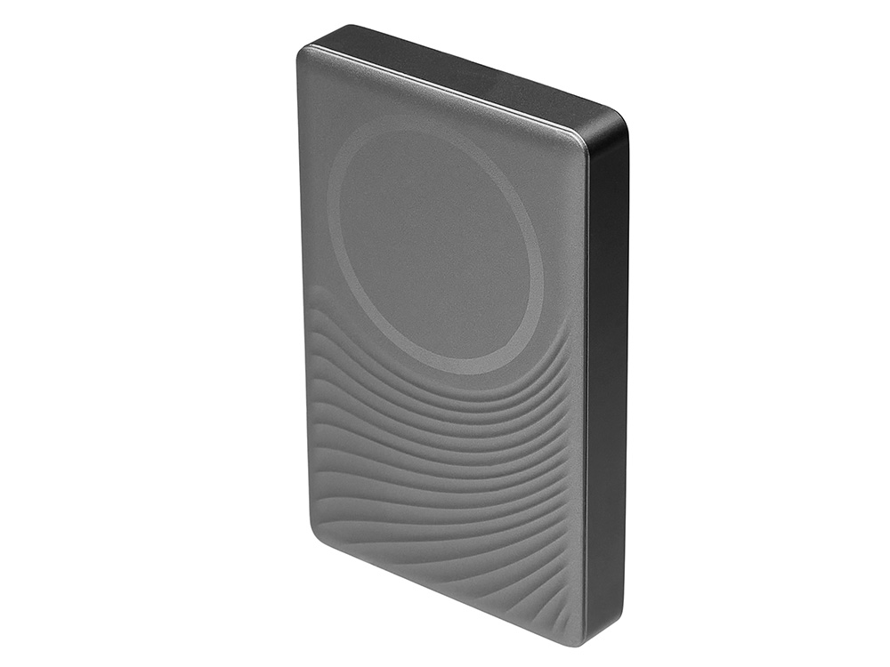 Магнитный беспроводной внешний аккумулятор, QC/PD Сёрф, 10000 мАч, серый-1