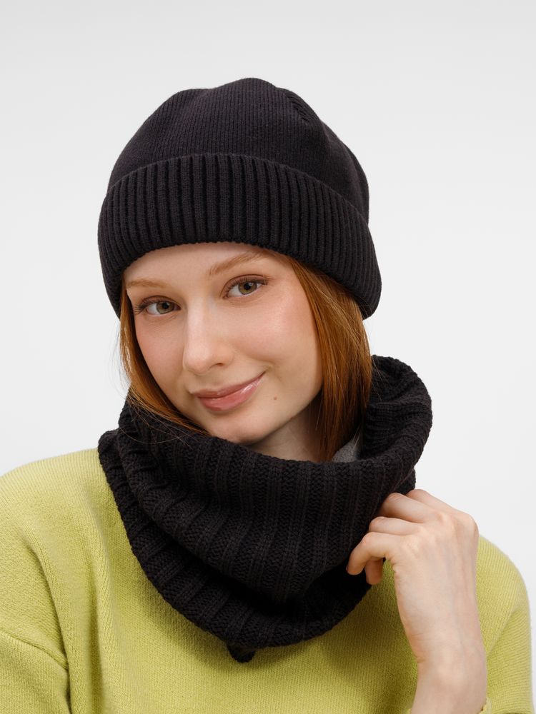 Шапка ComFleece, черная-2