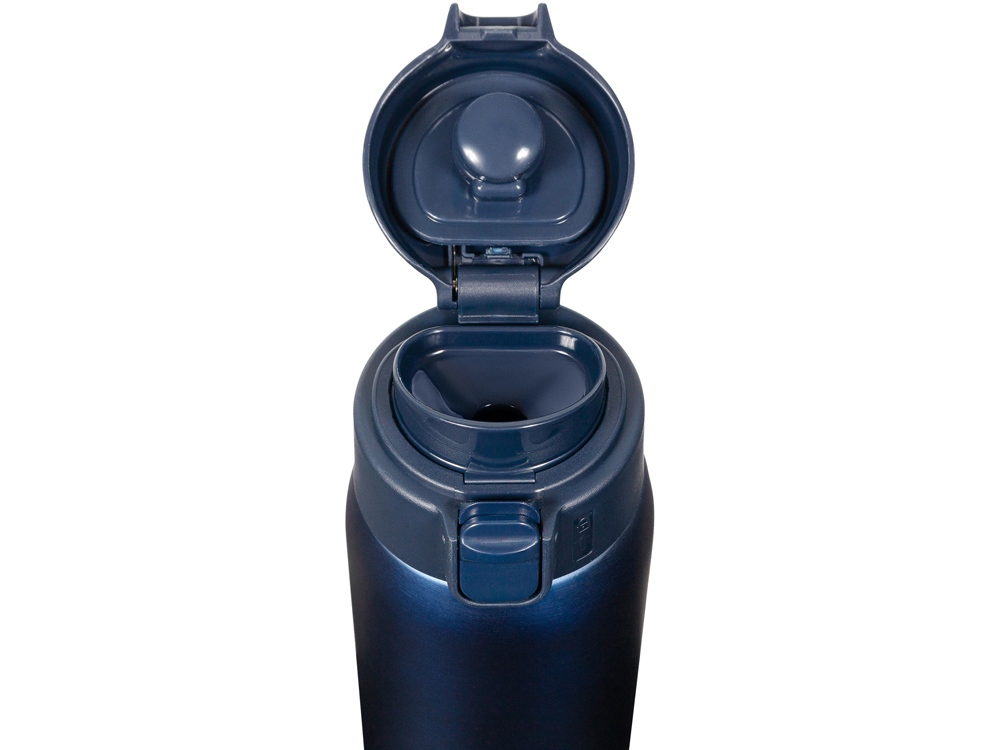 Термокружка Relaxika 701 (0,48 литра), синяя (без лого)-6