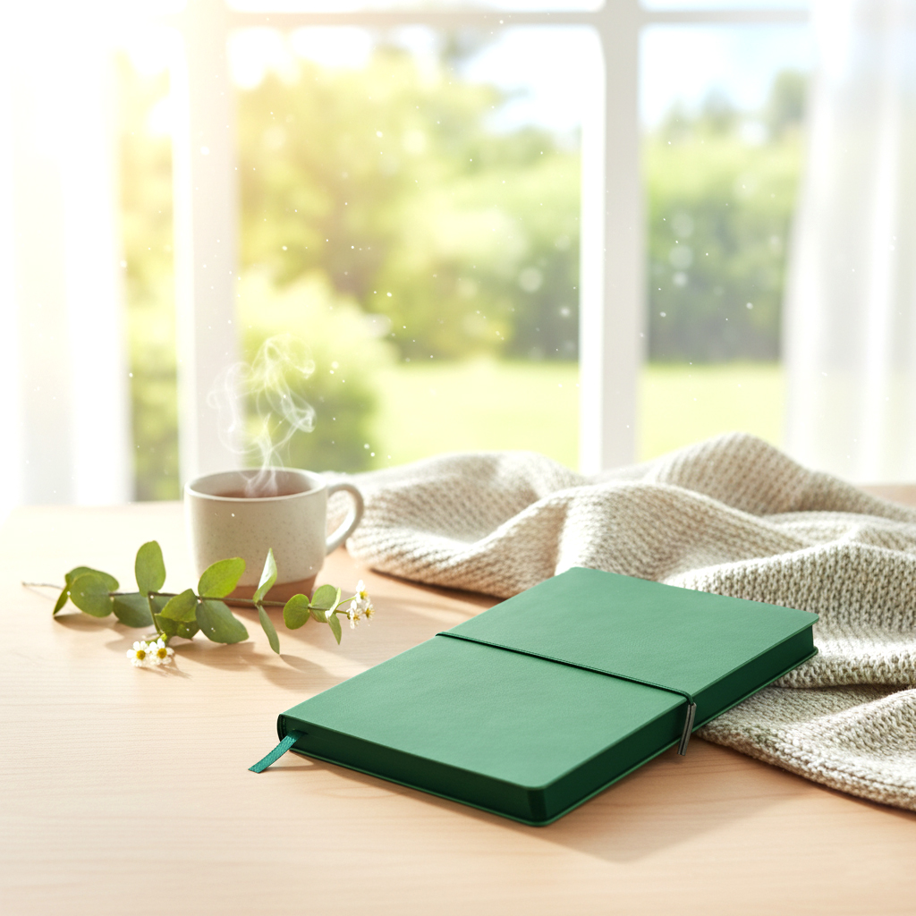 Ежедневник A5 недатированный Massimo в мягком переплёте, Темно-зеленый-5