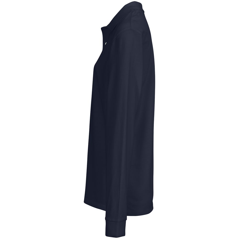 Рубашка поло унисекс с длинным рукавом Pacific LSL, кобальт (темно-синяя)-3