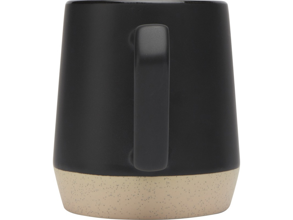 Dolce керамическая кружка объемом 300 мл с матовой отделкой, сплошной черный-2