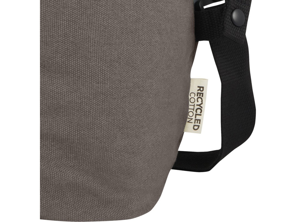 Спортивная сумка Joey из брезента, переработанного по стандарту GRS, объемом 25 л, серый-6