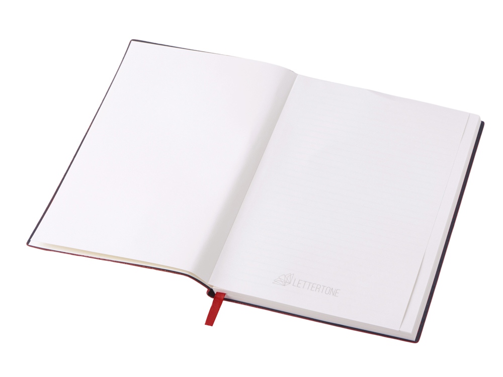 Блокнот А5 Bradbury, гибкая обложка, 80 листов 80 гр/м2 FSC бумага, красный-3