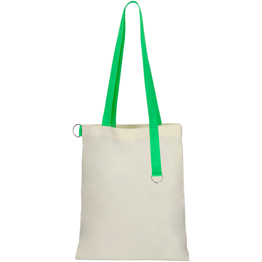 Сумка для покупок White GLOW 325 г/м², Бежевый/Зелёный-0