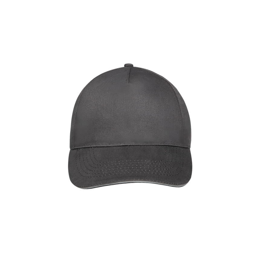 Бейсболка SUNNY, 5 клиньев, застежка на липучке, темно-серый, серый-2