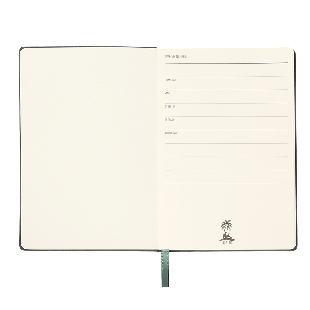 Ежедневник A5 недатированный Simflex в мягком переплёте, Зеленый-3