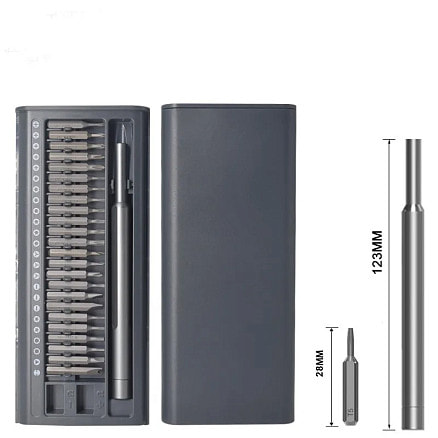 Отвертка с набором из 26 насадок Tools Workhard, Черный-2