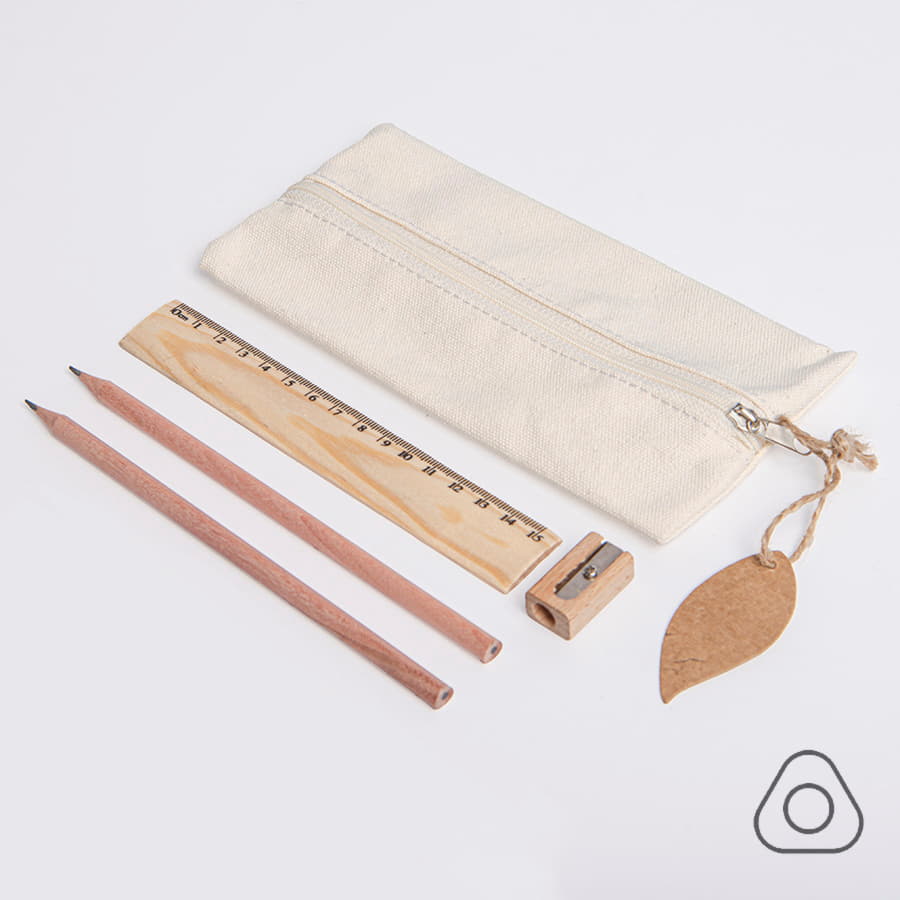 Пенал SUIT с наполнением, бежевый-1