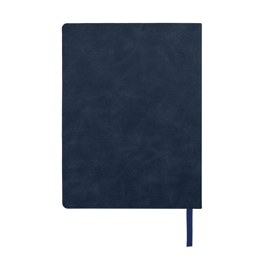 Ежедневник недатированный Solas, формат А5, с магнитом темно-синий, кремовый блок  в линейку, темно-синий-2