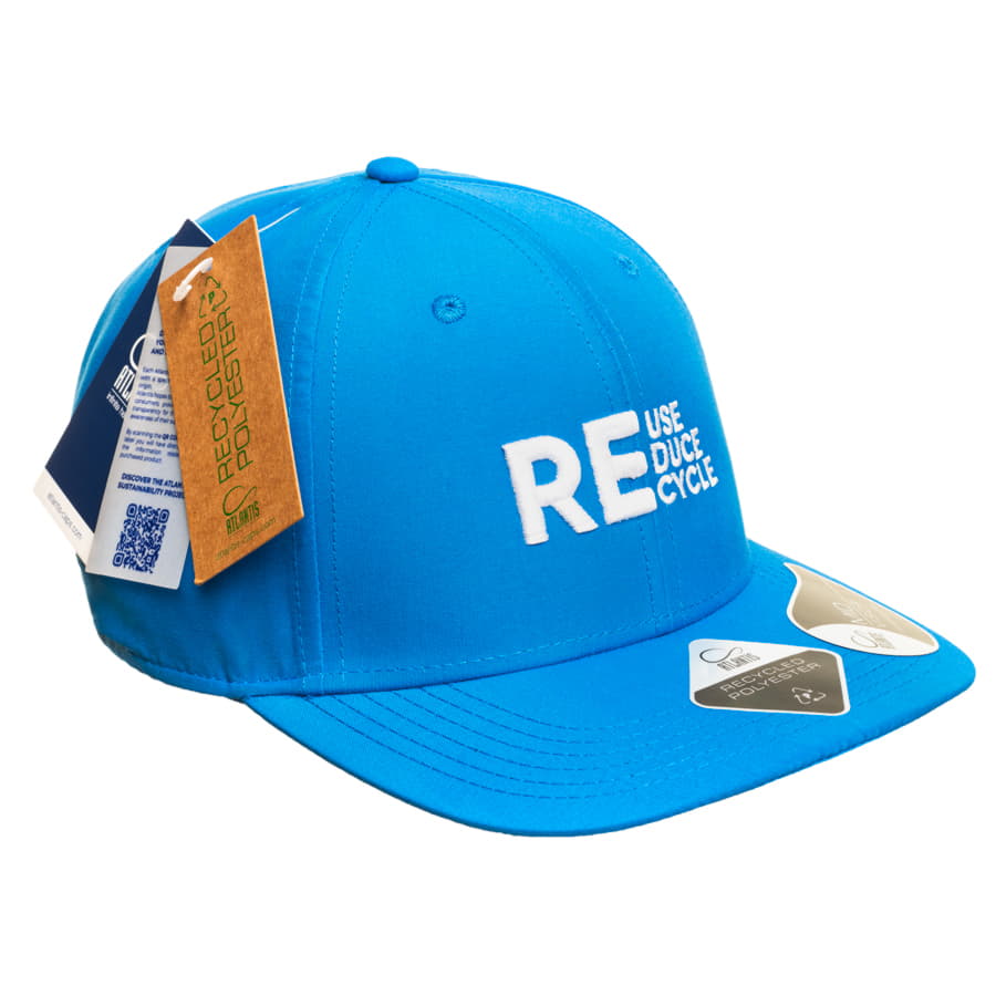 Бейсболка RECY FEEL, переработанный полиэстер, 6 клиньев, пластиковая застежка, темно-синий-6
