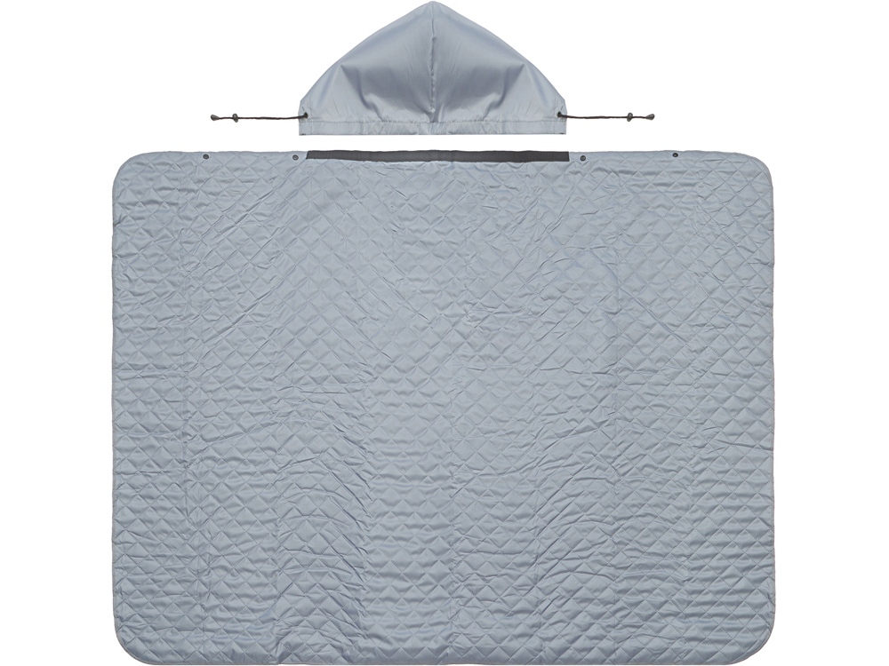 Пончо Cappy с капюшоном на липучке в мешке, серый-8