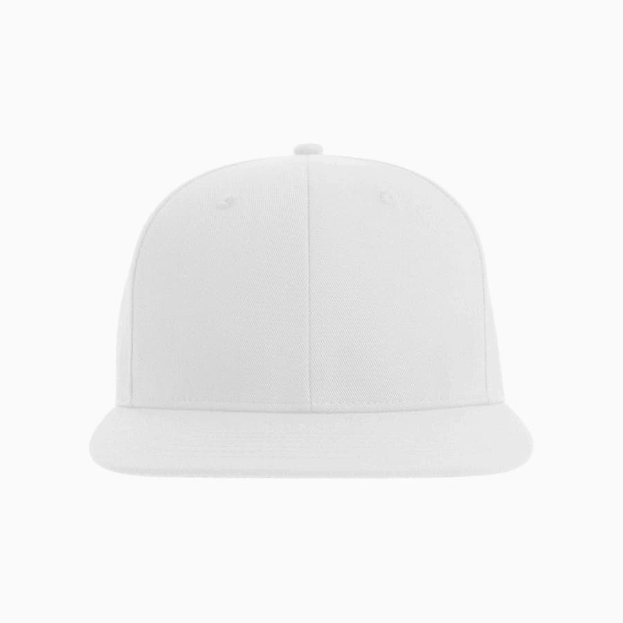 Бейсболка JAMES,6 клиньев,плоский козырек,ПВС застежка, белый-4