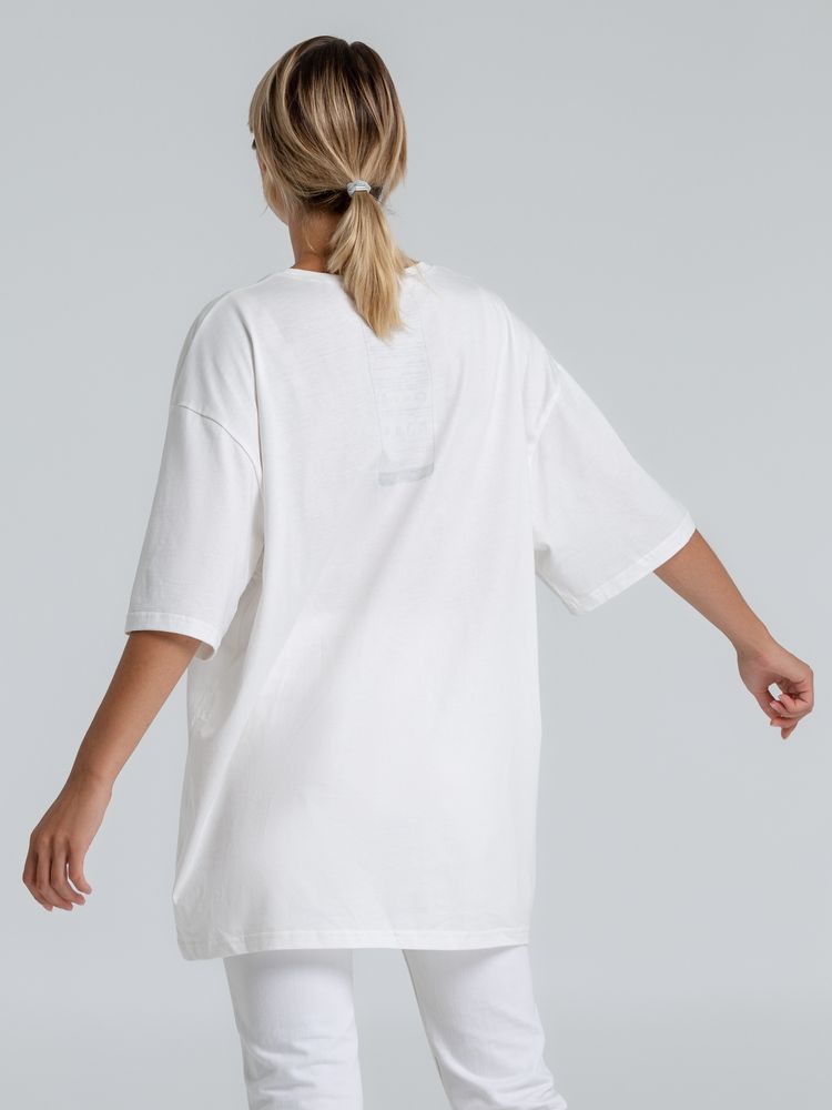 Футболка оверсайз «Чистая соль», молочно-белая-3