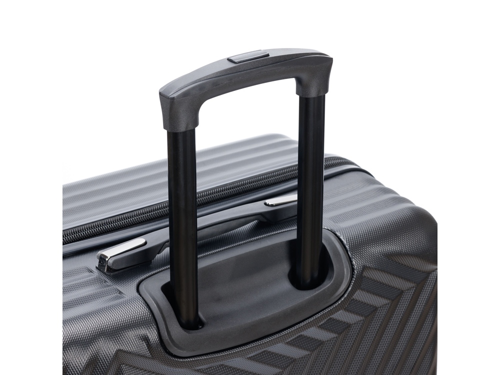 Чемодан TORBER Lama, чёрный, ABS-пластик, 49 х 29,5 х 77 см, 92 л-4